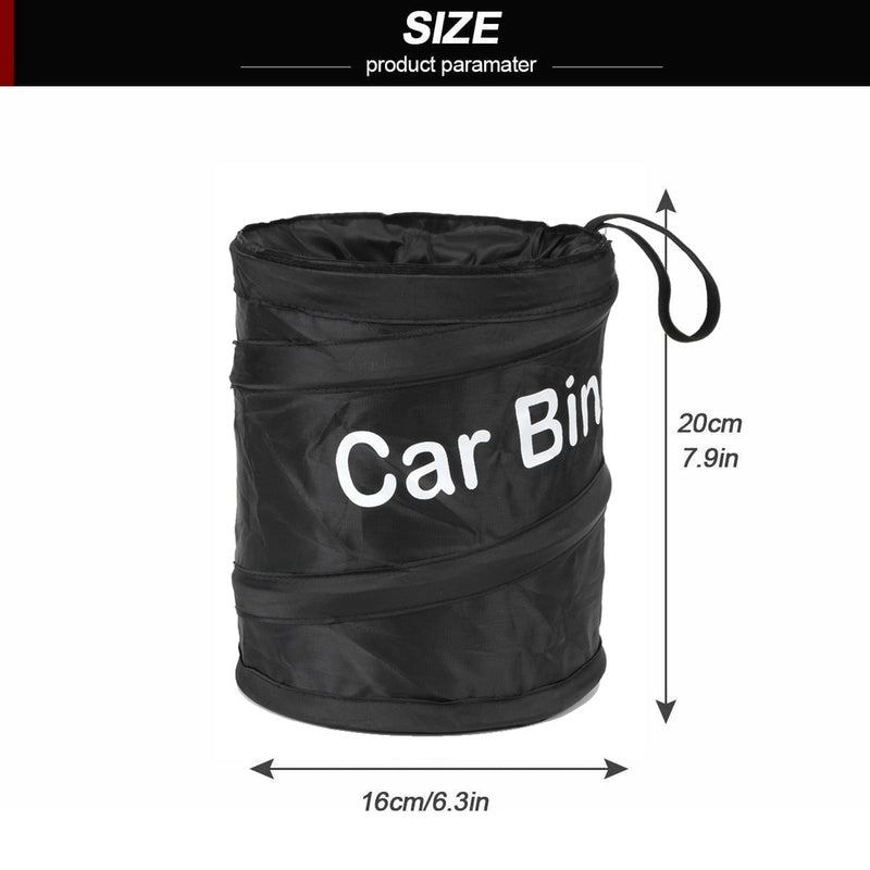 Collapsible Black Car Trash Can Pack