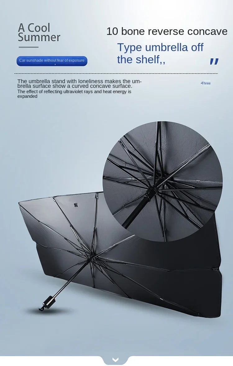 Foldable Windshield Sun Shade Umbrella