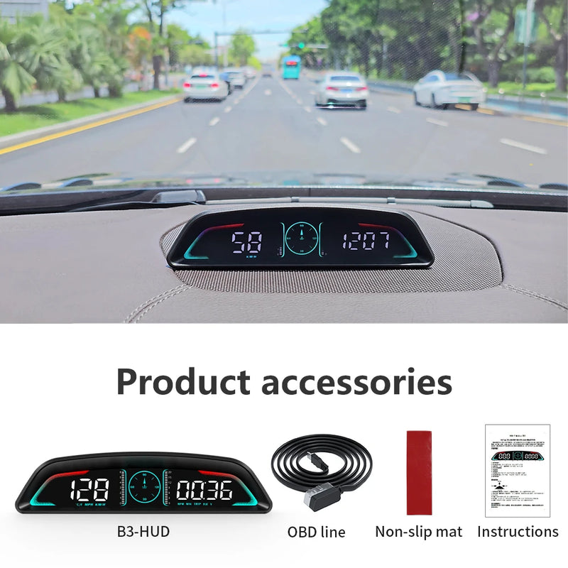 GPS/OBD Multifunctional Car HUD Head-Up Display