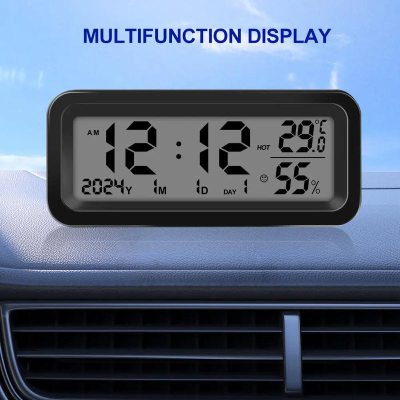 Solar Car LED Digital Clock