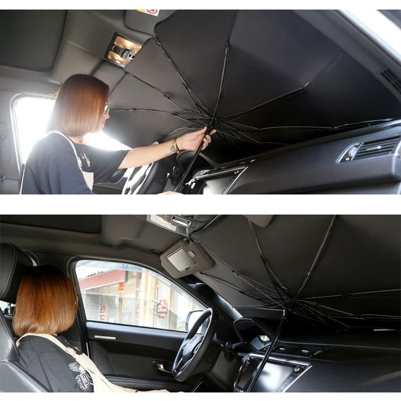 Foldable Windshield Sun Shade Umbrella