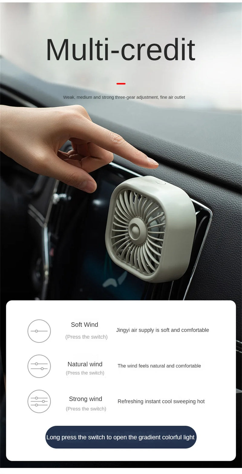 USB Charging Air Outlet Mini Electric Fan