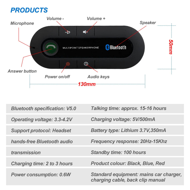 Wireless Bluetooth Car Kit Handsfree