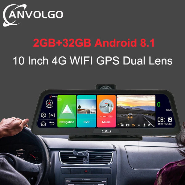 Car Dash Cam Video Recorder with Night Vision, ADAS, and GPS Navigation