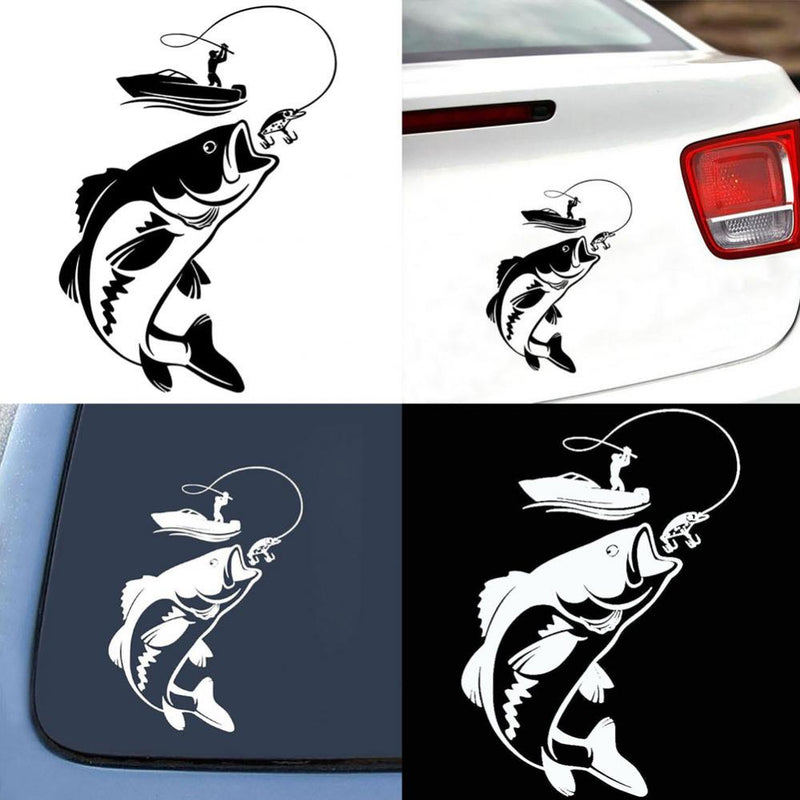 Fishing Fisherman Fish Boat Reflective Sticker