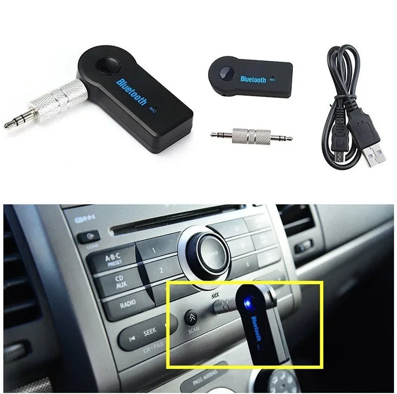 2 in 1 Wireless Bluetooth 5.0 Receiver Adapter with 3.5mm Jack