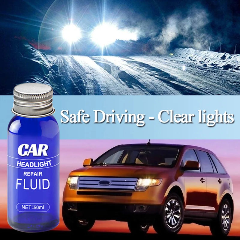 Car Headlight Scratch Remover Repair Fluid Kit