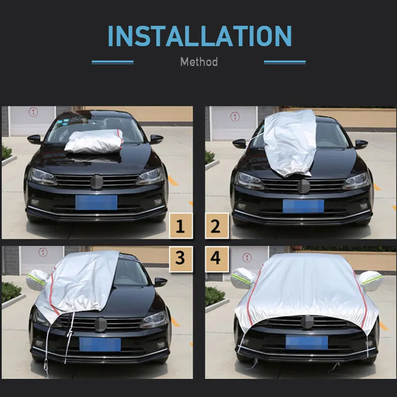 Universal Car Half Waterproof Outdoor Cover