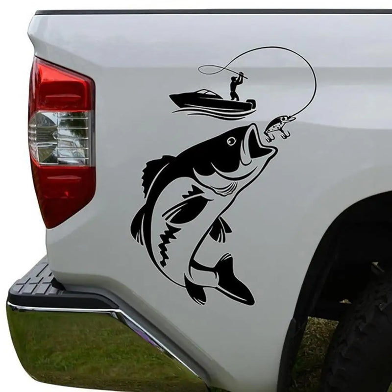 Fishing Fisherman Fish Boat Reflective Sticker