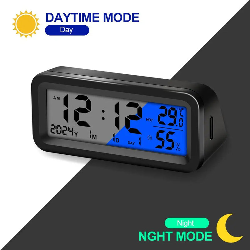 Solar Car LED Digital Clock