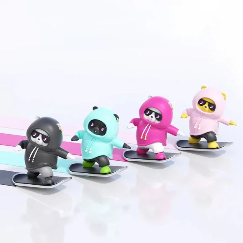 Mini Sliding Bear Car Decor