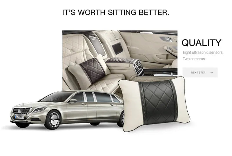 Luxury Car Headrest Pillows