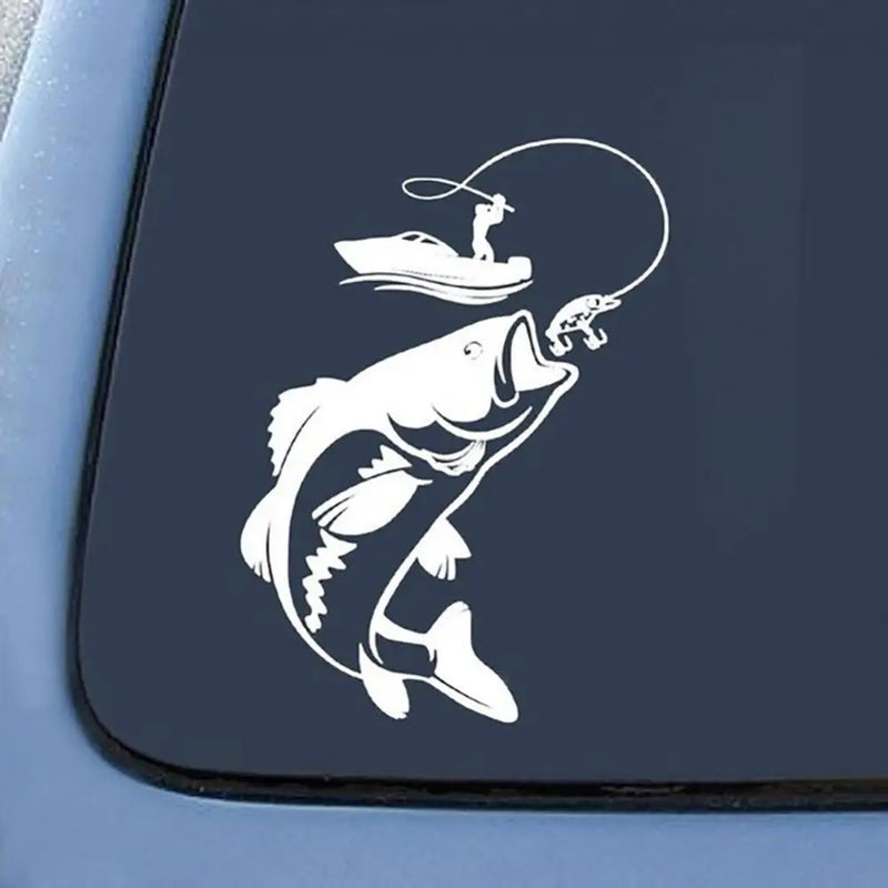 Fishing Fisherman Fish Boat Reflective Sticker